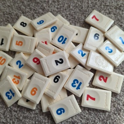  Pick Two 2 Rummikub number Tiles Original Full Size Spares  Replacements Parts - Image 1 of 3
