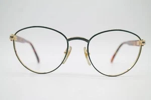 Vintage Brille LACOSTE 911 Gold Grün Braun Oval Brillengestell eyeglasses - Bild 1 von 6