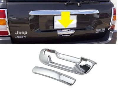 For 1999-2004 Jeep Grand Cherokee ABS CHROME Tailgate Handle Cover Covers - Image 1 of 3