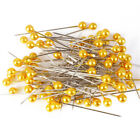 Sewing Pins Gold Head Pins Straight for Dressmaker Jewelery Decoration