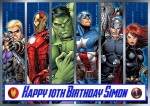 Avengers Assemble Edible Cake Topper Decoration - Picture 1 of 1