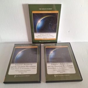 GREAT COURSES Einstein's Relativity and the Quantum Revolution 4 DVDs/Guidebook - Picture 1 of 8