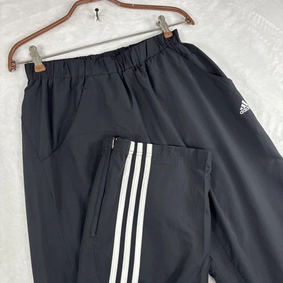 Adidas 3-Stripes Athletic Pants Men's Small Joggers Black/White - Image 1 of 4