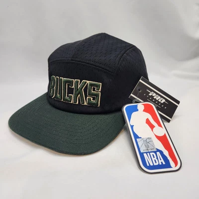 Milwaukee Bucks Oficial NBA Pro Estándar 5 Paneles Lana Gorra Sombrero Baloncesto OSFM Foto 1 de 4