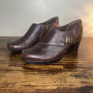 Clarks Womens Shoes Boots Leather Booties Ankle Boots Womens 8.5M Brown - Picture 1 of 19