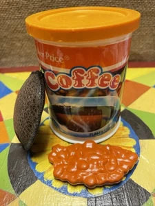 FISHER PRICE COFFEE CAN / LID / BEANS / POD - FITS 1989 POUR & BREW COFFEE MAKER - Picture 1 of 12