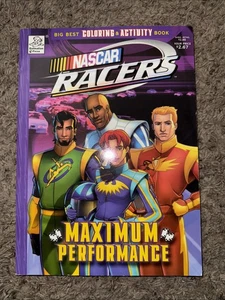 NASCAR Racers Get On Track Dalmatian Press  Fox Kids Coloring Book Vintage 1999 - Picture 1 of 5