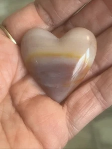 Pink Onyx Heart Pin Antique Brooch Vintage Jewelry Magic Crystal - Picture 1 of 5