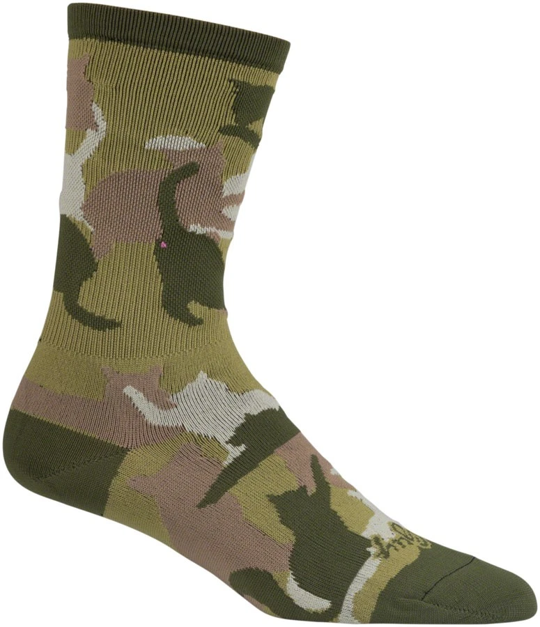 SockGuy Crew Catmo Socks - 5", Green, Small/Medium - Image 1 of 1