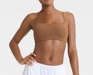 Women’s Auden Luxury Collection Lined Scoop Neck Brown Bralette XS - Picture 1 of 9