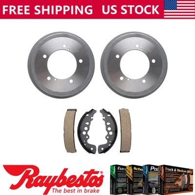 Rear Kit Brake Drums & Brake Shoes For 2000-2004 Chevrolet Tracker - Raybestos - Imagem 1 de 4