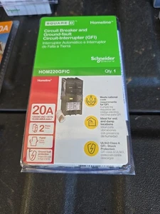 Interruttore Quadrato D HOM220GFIC 20A e GFIC Nuovo - Foto 1 di 4