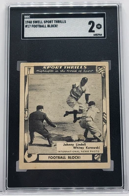 1948 年 Swell Sport Thrills #17 足球块! 卡片-SGC 2 GD 级 — 第 1/3 张图片