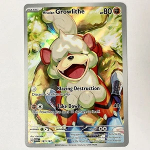 Pokemon TCG - Hisuian Growlithe 181/167 Twilight Masquerade Illus. Rare NM - Picture 1 of 2