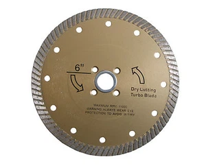 6" Diamond Dry Cutting Turbo Blade for Granite - Picture 1 of 1
