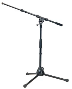 K&M 259 Microphone Stand with Telescoping Boom (18"-30"), 20"-28" Height, Black - Picture 1 of 1