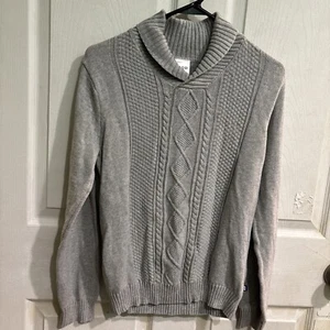Girls Izod Cable Knit Cowl Neck Sweater Tan Large 14/16 - Picture 1 of 12