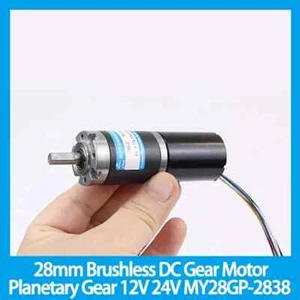 Brushless DC Geared Motor 12v24v Planetary Gear 28GP-2838 PWM Speed Regulation - Picture 1 of 28