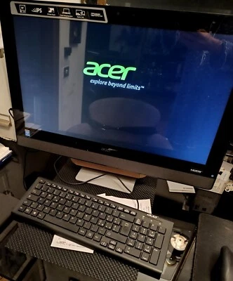 ACER all in One Aspire Z3-614, 23 pollici nero con lettore DVD 4GB touch screen - Immagine 1 di 4