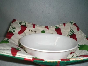 Ciotola Hot Pad Peperoncino Feliz Navidad Design - Foto 1 di 3