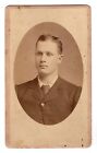Antique Cdv 1881 J.W. Upham Handsome Young Man Jamestown New York Album Print