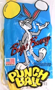 Bugs Bunny - Looney Tunes - Yellow Punch Ball - New in Pack - Picture 1 of 4