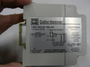 Nuevo Cutler-Martillo C320TM3A Relé de Retardo de Tiempo 120 Vac Serie S1 - Imagen 1 de 4