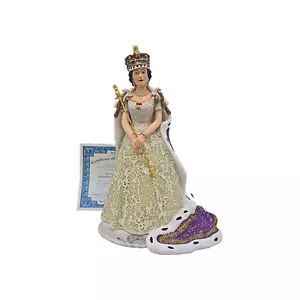"QUEEN ELIZABETH CORONATION" Glass Mosaic Sculpture W COA No BOX - Picture 1 of 9