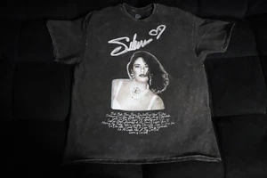 Selena T-Shirt Women L Black Music Song Bidi Bidi Bom Bom AmericanSinger Graphic - Picture 1 of 8