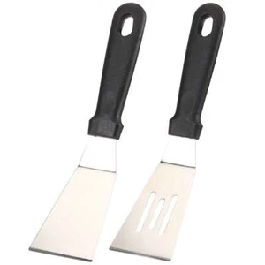 Small Spatula Professional Mini Serving Spatula, 2 Pieces Stainless Steel Metal - Picture 1 of 12