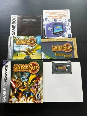 Golden Sun - Game Boy Advance - Complete in Box CIB w/ Map - Great Condition! Foto 1 de 4