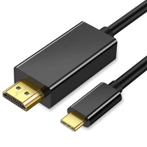 USB C to HDMI Cable Adapter,Usb 3.1 Type C to HDMI 6.6FT 4K Thunderbolt 3 HDTV C - Picture 1 of 12