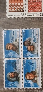 U.S. North Pole 1986 22c Arctic Explorers Stamp Used Block Of 4 - #B371 - Picture 1 of 3