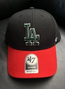 '47 Los Angeles Dodgers MVP 2 Tone black/red/ LA green - Picture 1 of 4