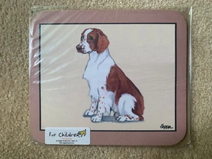 ONLY 1 LEFT - New Welsh Springer Spaniel MOUSE PAD Non-Slip Beige Background - Picture 1 of 1