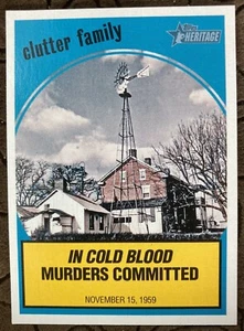 2008 Topps Heritage News Flashbacks 1959 NF9 Clutter Family IN COLD BLOOD - Picture 1 of 2