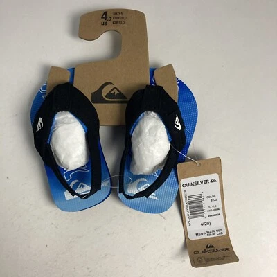 Chanclas Quiksilver Molokai Layback para niños pequeños AZUL TALLA 4 Foto 1 de 4
