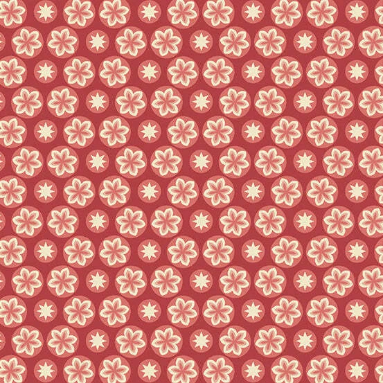 Cherry Starfruit 44" fabric by Andover, A-597-R, Cocoa Pink, cotton - Image 1 of 1