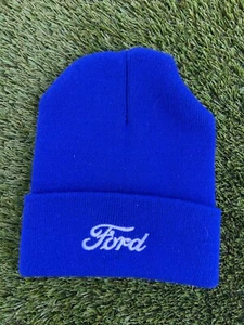 Vintage Ford Motor Vehicles Blue Adult Beanie - Picture 1 of 6