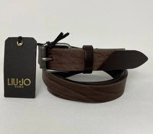 LIU JO LEDERGÜRTEL GEHÄMMERT BROMBEERKOPF UNISEX ECHT LEDER MADE IN ITALY - Bild 1 von 1