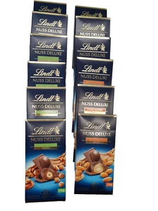 12 x 110gr. Lindt Haselnuß / Mandel Deluxe Tafeln !!!!!!!! - Bild 1 von 1