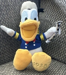 Sailor Donald Duck With Flute & 1935 On Bottom Of Foot Disney Store Plush - Picture 1 of 6