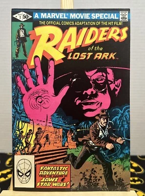 Especial de película Marvel - Raiders of the Lost Ark 1981 #1 (logotipo de Spiderman) en muy buen estado JP Foto 1 de 4