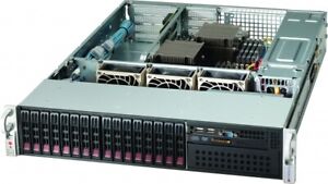 2U 16 Bay SFF Server X9DRW-iTPF+ Xeon 16 Cores 64GB 2x10G SFP+ RAID 4x PCI-e x8