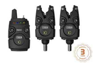 Funk Bissanzeiger Set Delphin Coder 7 LED Farben 2+1 Bitealarm - Bild 1 von 5