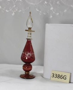 VINTAGE HAND BLOWN PERFUME BOTTLE & DABBER (EGYPTIAN ?) - Picture 1 of 13
