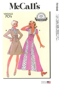 McCall's R11949 Puff Sleeve Tie-Front Top & Skirt in 2 Lengths Sz 8-16 M8431 - Picture 1 of 5