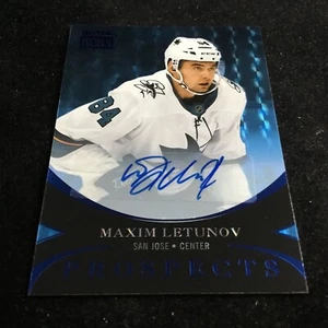 Skybox Metal Universe Star Sapphires 2020-21 automático #PP-38 Maxim Letunov tiburones de radiocontrol - Imagen 1 de 3