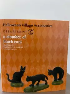Department 56 Halloween Una Polvere di Gatti Neri #6007711 NUOVO CON SCATOLA (SPEDIZIONE GRATUITA) - Foto 1 di 1
