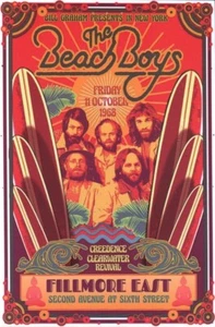 Beach Boys 1968 New York 4"x6" Reprint Concert Mini Poster/Postcard 0080 - Picture 1 of 1